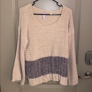 Super soft two toned sweater